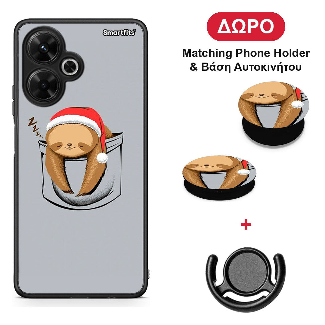 Xmas Zzzz - Xiaomi Poco M6 4G θήκη + Δώρο Phone Holder & Βάση Αυτοκινήτου