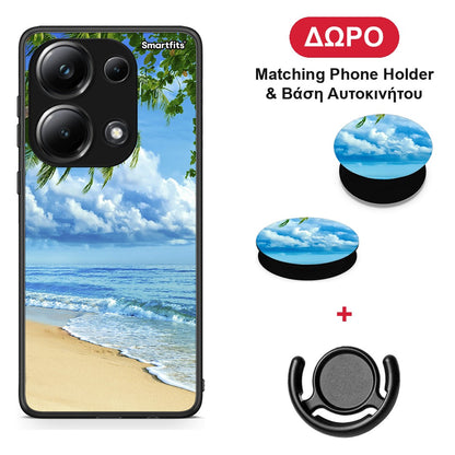 Beautiful Beach - Xiaomi Poco M6 Pro θήκη + Δώρο Phone Holder & Βάση Αυτοκινήτου