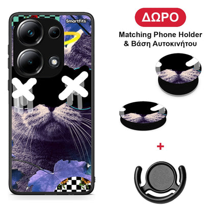Cat Collage - Xiaomi Poco M6 Pro θήκη + Δώρο Phone Holder & Βάση Αυτοκινήτου