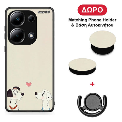 Dalmatians Love - Xiaomi Poco M6 Pro θήκη + Δώρο Phone Holder & Βάση Αυτοκινήτου