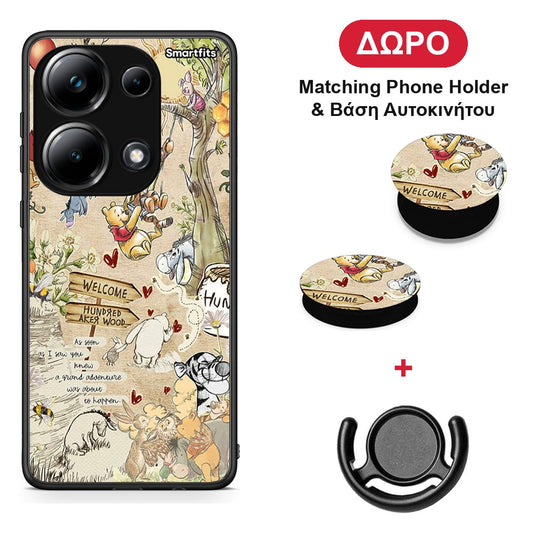 Happy Friends - Xiaomi Poco M6 Pro θήκη + Δώρο Phone Holder & Βάση Αυτοκινήτου