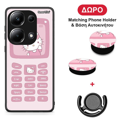 Hello Kitten - Xiaomi Poco M6 Pro θήκη + Δώρο Phone Holder & Βάση Αυτοκινήτου