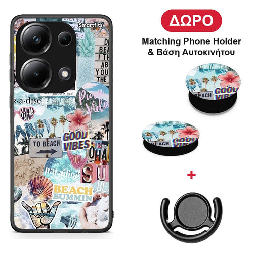 Summer Vibes - Xiaomi Poco M6 Pro θήκη + Δώρο Phone Holder & Βάση Αυτοκινήτου