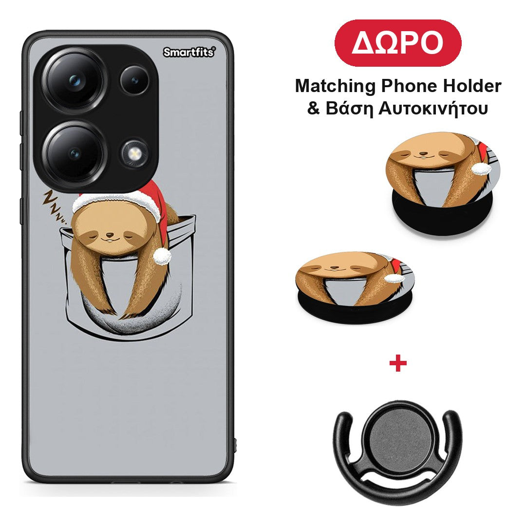 Xmas Zzzz - Xiaomi Poco M6 Pro θήκη + Δώρο Phone Holder & Βάση Αυτοκινήτου