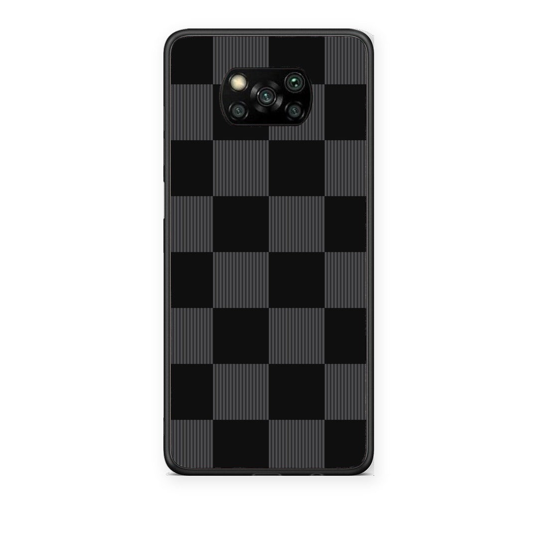Θήκη Xiaomi Poco X3 / X3 Pro / X3 NFC Black and Charcoal Striped Checks από τη Smartfits με σχέδιο στο πίσω μέρος και μαύρο περίβλημα | Xiaomi Poco X3 / X3 Pro / X3 NFC Black and Charcoal Striped Checks case with colorful back and black bezels