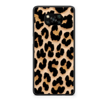 Θήκη Xiaomi Poco X3 / X3 Pro / X3 NFC Leopard Print Tan Large από τη Smartfits με σχέδιο στο πίσω μέρος και μαύρο περίβλημα | Xiaomi Poco X3 / X3 Pro / X3 NFC Leopard Print Tan Large case with colorful back and black bezels