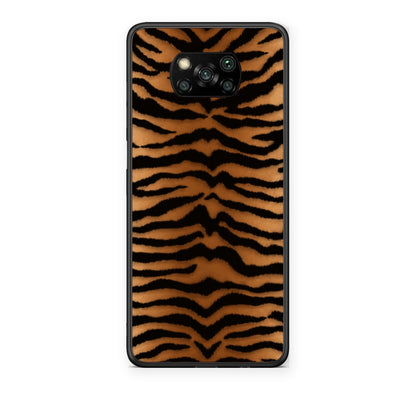 Θήκη Xiaomi Poco X3 / X3 Pro / X3 NFC Tiger Print Orange and Black από τη Smartfits με σχέδιο στο πίσω μέρος και μαύρο περίβλημα | Xiaomi Poco X3 / X3 Pro / X3 NFC Tiger Print Orange and Black case with colorful back and black bezels