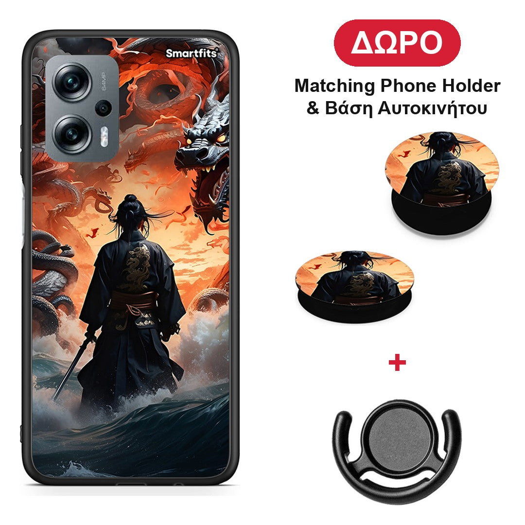Dragons Fight - Xiaomi Poco X4 GT θήκη + Δώρο Phone Holder & Βάση Αυτοκινήτου