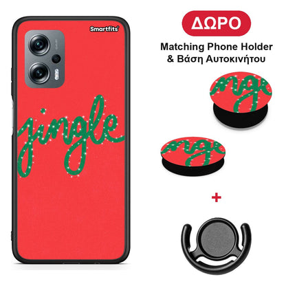 Jingle Xmas - Xiaomi Poco X4 GT θήκη + Δώρο Phone Holder & Βάση Αυτοκινήτου