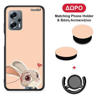 Nick Wilde And Judy Hopps Love 2 - Xiaomi Poco X4 GT θήκη + Δώρο Phone Holder & Βάση Αυτοκινήτου