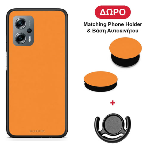 Tangerine Orange - Xiaomi Poco X4 GT θήκη + Δώρο Phone Holder & Βάση Αυτοκινήτου