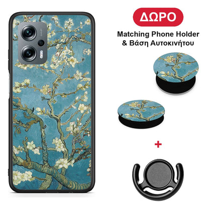 White Blossoms - Xiaomi Poco X4 GT θήκη + Δώρο Phone Holder & Βάση Αυτοκινήτου