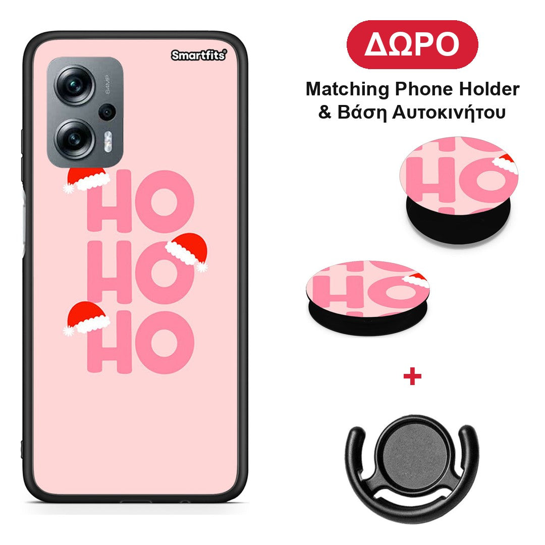 Xmas Ho Ho Ho - Xiaomi Poco X4 GT θήκη + Δώρο Phone Holder & Βάση Αυτοκινήτου