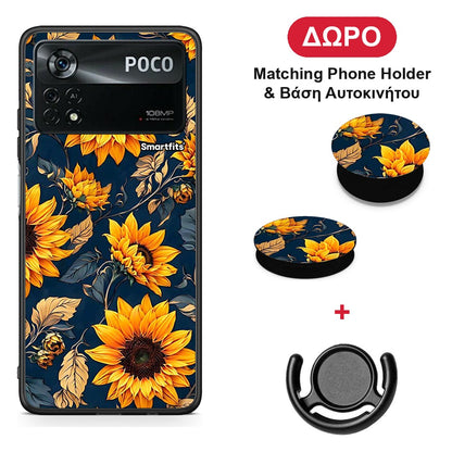 Autumn Sunflowers - Xiaomi Poco X4 Pro 5G θήκη + Δώρο Phone Holder & Βάση Αυτοκινήτου