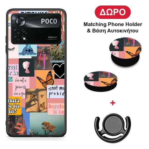 Collage Bitchin - Xiaomi Poco X4 Pro 5G θήκη + Δώρο Phone Holder & Βάση Αυτοκινήτου
