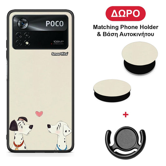 Dalmatians Love - Xiaomi Poco X4 Pro 5G θήκη + Δώρο Phone Holder & Βάση Αυτοκινήτου