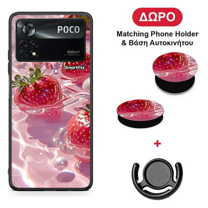 Juicy Strawberries - Xiaomi Poco X4 Pro 5G θήκη + Δώρο Phone Holder & Βάση Αυτοκινήτου