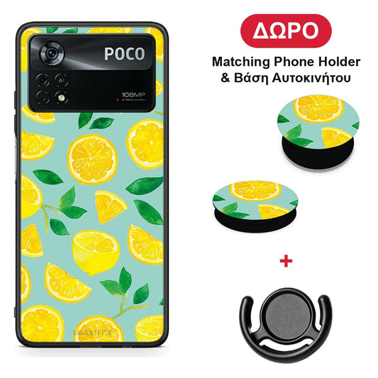 Lemons - Xiaomi Poco X4 Pro 5G θήκη + Δώρο Phone Holder & Βάση Αυτοκινήτου