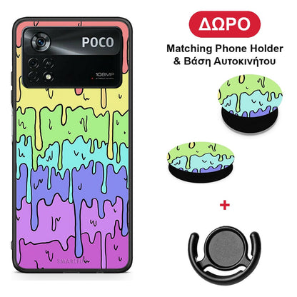 Melting Rainbow - Xiaomi Poco X4 Pro 5G θήκη + Δώρο Phone Holder & Βάση Αυτοκινήτου