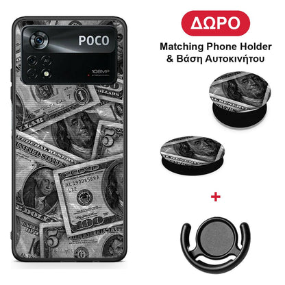 Money Dollars - Xiaomi Poco X4 Pro 5G θήκη + Δώρο Phone Holder & Βάση Αυτοκινήτου