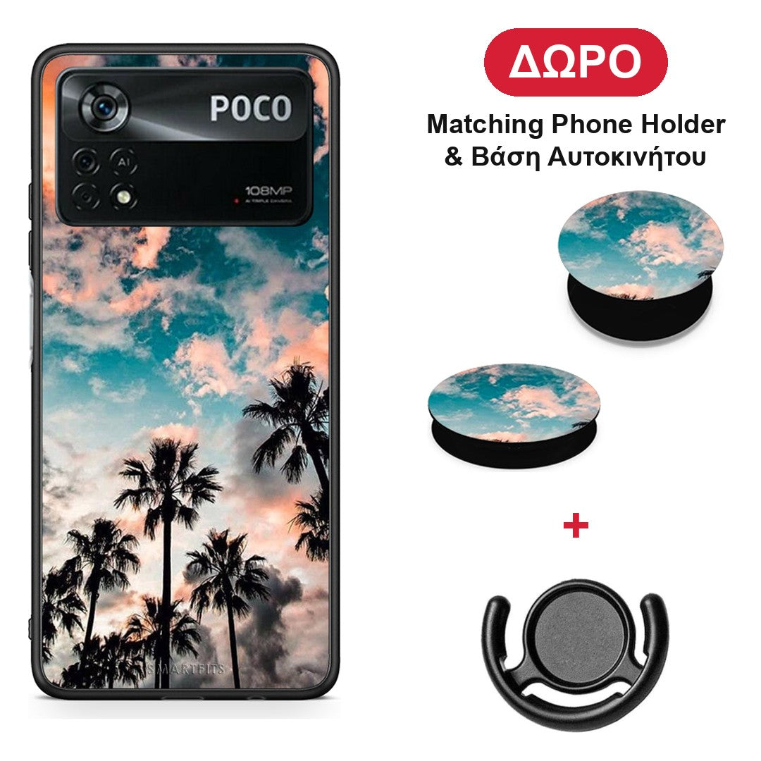 Summer Sky - Xiaomi Poco X4 Pro 5G θήκη + Δώρο Phone Holder & Βάση Αυτοκινήτου
