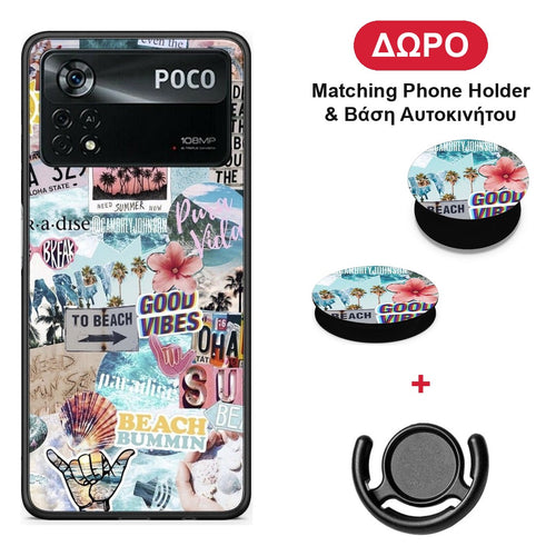 Summer Vibes - Xiaomi Poco X4 Pro 5G θήκη + Δώρο Phone Holder & Βάση Αυτοκινήτου