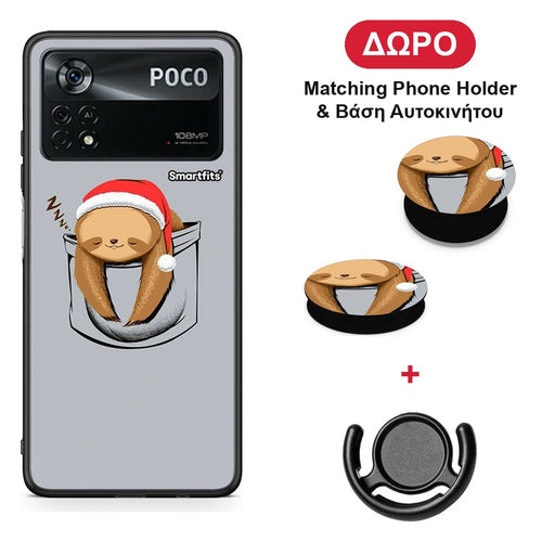 Xmas Zzzz - Xiaomi Poco X4 Pro 5G θήκη + Δώρο Phone Holder & Βάση Αυτοκινήτου