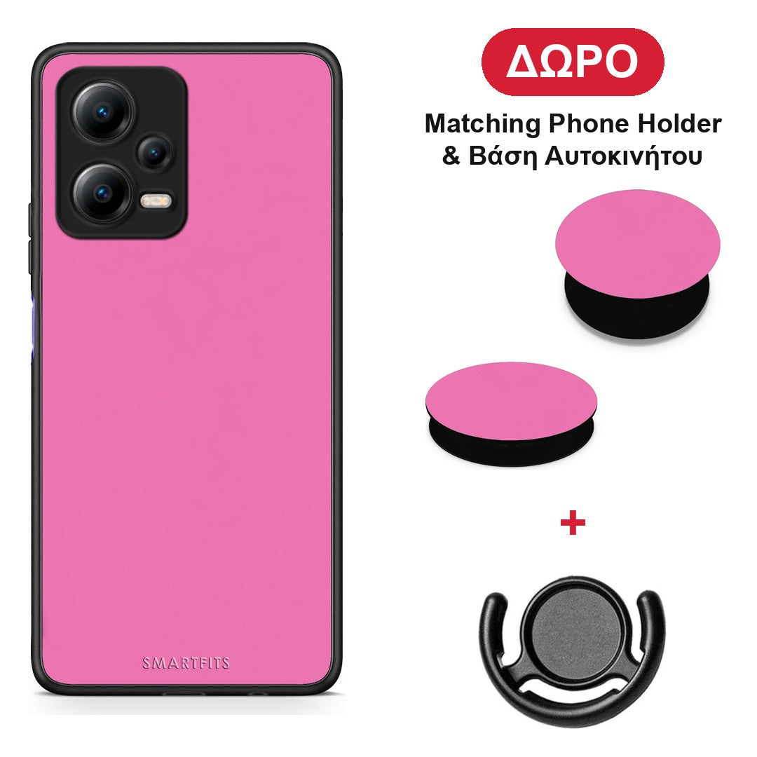 Rose Pink - Xiaomi Poco X5 5G Dual θήκη + Δώρο Phone Holder & Βάση Αυτοκινήτου