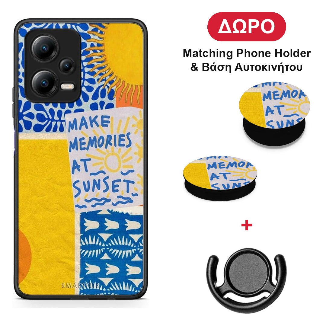 Sunset Memories - Xiaomi Poco X5 5G Dual θήκη + Δώρο Phone Holder & Βάση Αυτοκινήτου