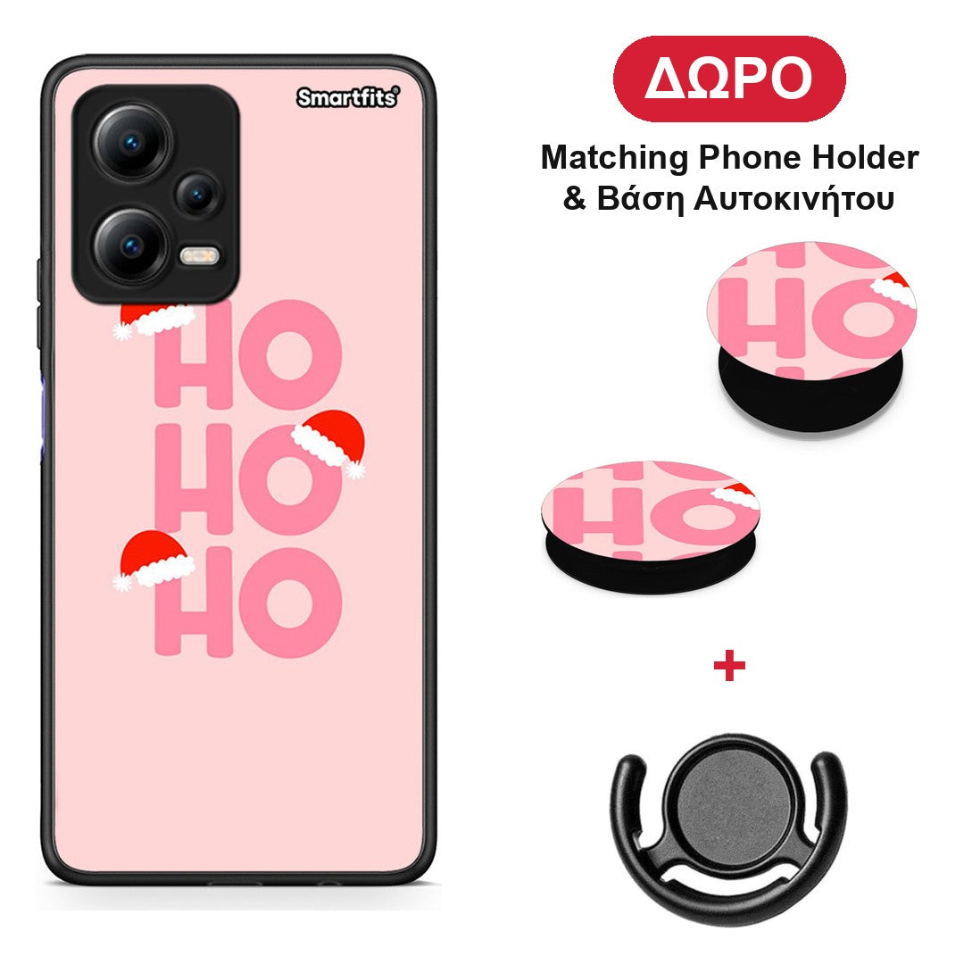 Xmas Ho Ho Ho - Xiaomi Poco X5 5G Dual θήκη + Δώρο Phone Holder & Βάση Αυτοκινήτου