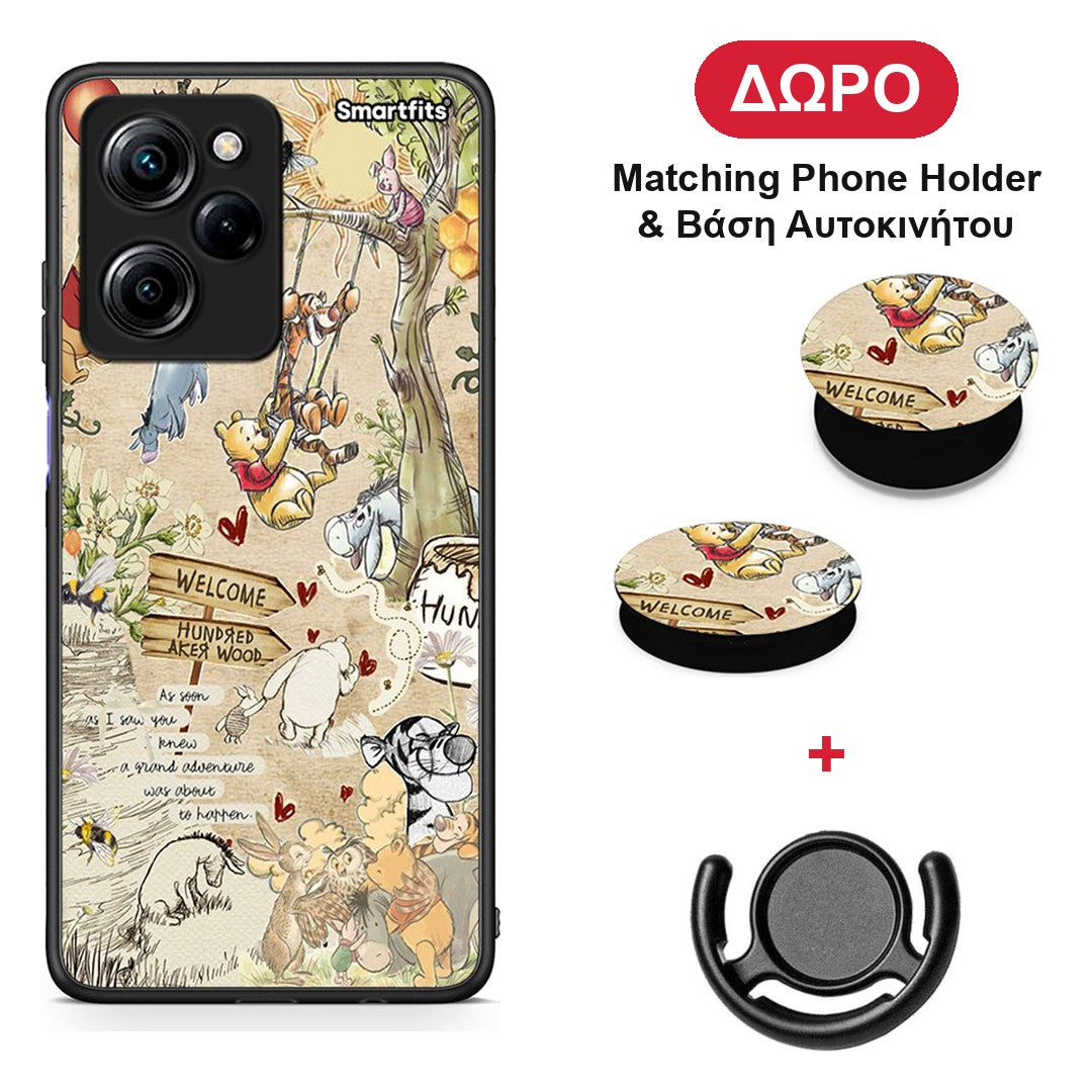 Happy Friends - Xiaomi Poco X5 Pro 5G Dual θήκη + Δώρο Phone Holder & Βάση Αυτοκινήτου