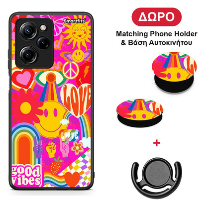 Hippie Love - Xiaomi Poco X5 Pro 5G Dual θήκη + Δώρο Phone Holder & Βάση Αυτοκινήτου