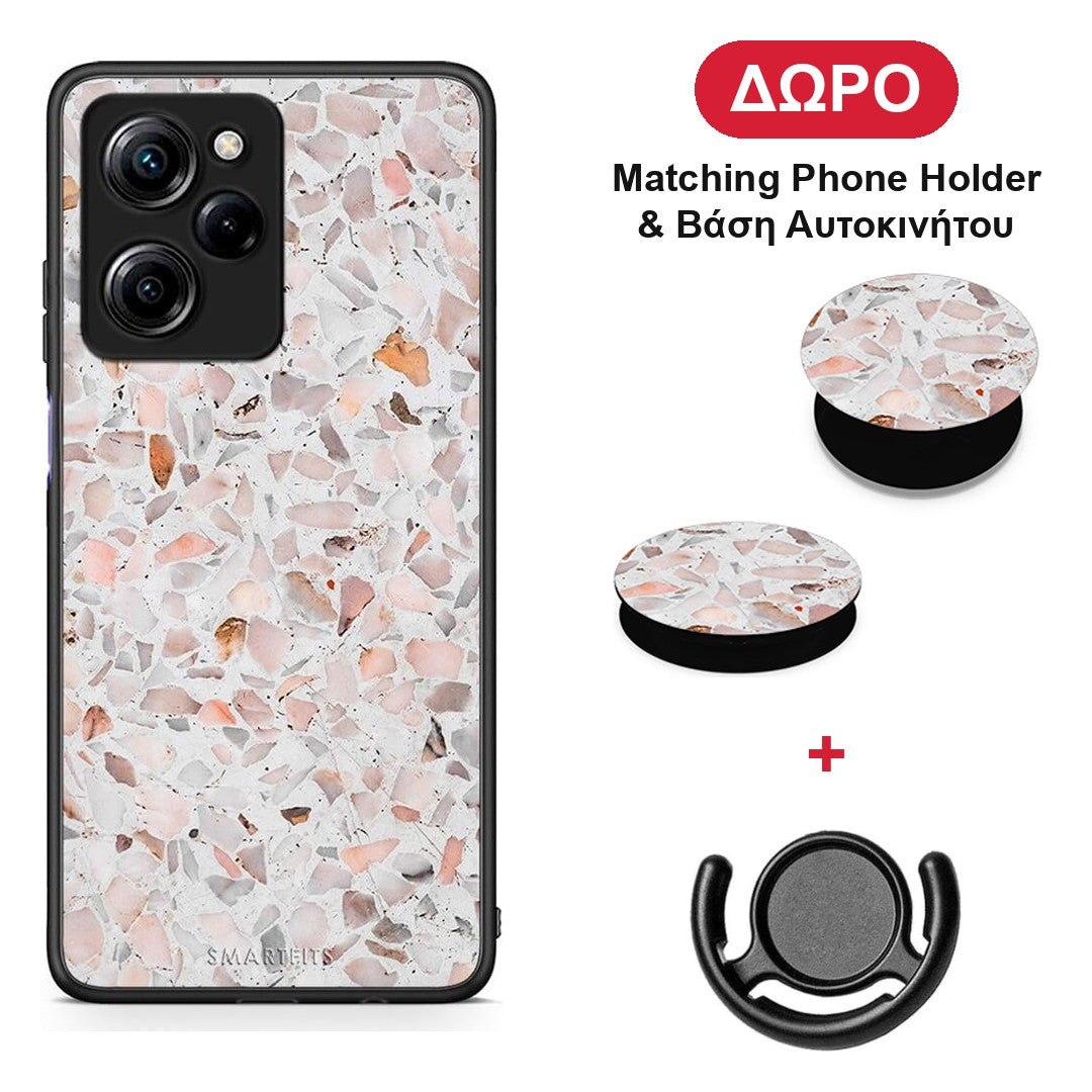 Marble Terrazzo - Xiaomi Poco X5 Pro 5G Dual θήκη + Δώρο Phone Holder & Βάση Αυτοκινήτου