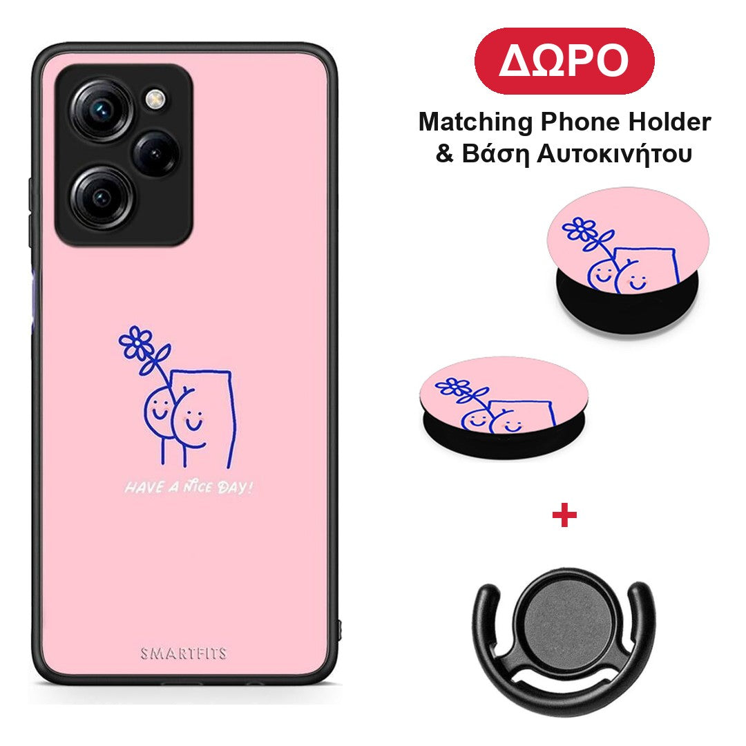 Nice Day - Xiaomi Poco X5 Pro 5G Dual θήκη + Δώρο Phone Holder & Βάση Αυτοκινήτου