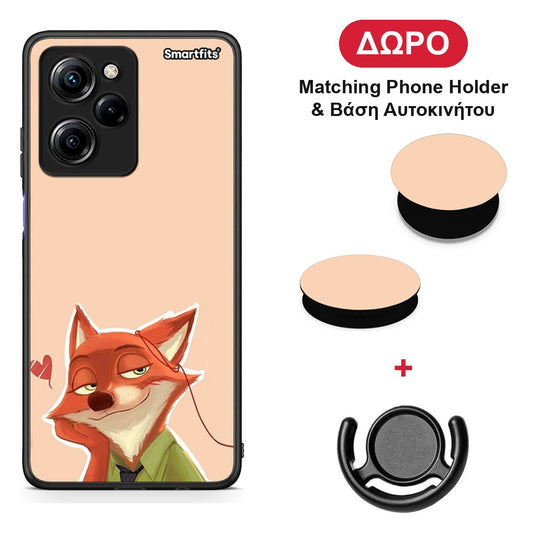 Nick Wilde And Judy Hopps Love 1 - Xiaomi Poco X5 Pro 5G Dual θήκη + Δώρο Phone Holder & Βάση Αυτοκινήτου