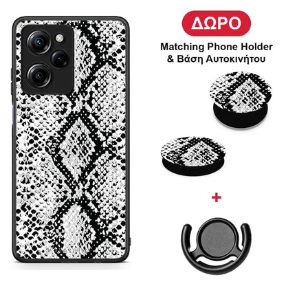 Animal White Snake - Xiaomi Poco X5 Pro 5G Dual θήκη + Δώρο Phone Holder & Βάση Αυτοκινήτου