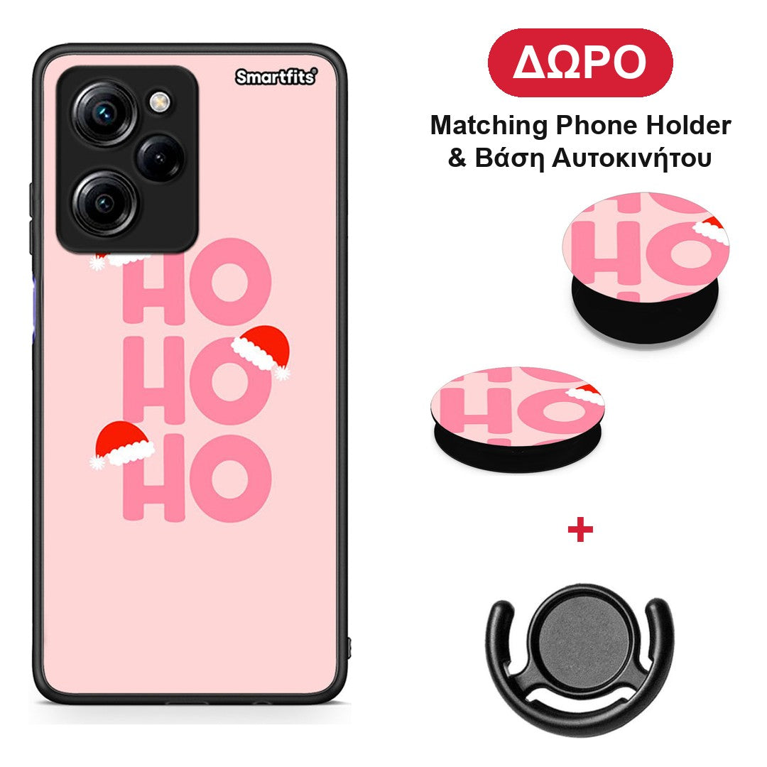Xmas Ho Ho Ho - Xiaomi Poco X5 Pro 5G Dual θήκη + Δώρο Phone Holder & Βάση Αυτοκινήτου