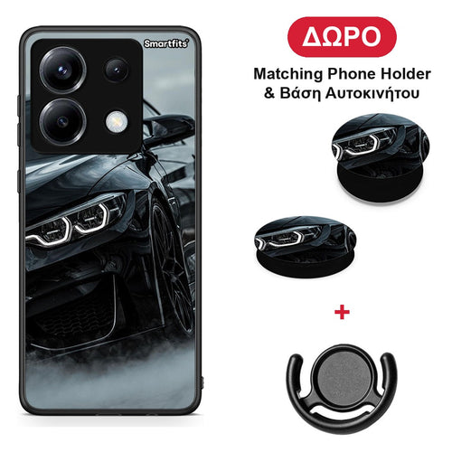 Black BMW - Xiaomi Poco X6 θήκη + Δώρο Phone Holder & Βάση Αυτοκινήτου
