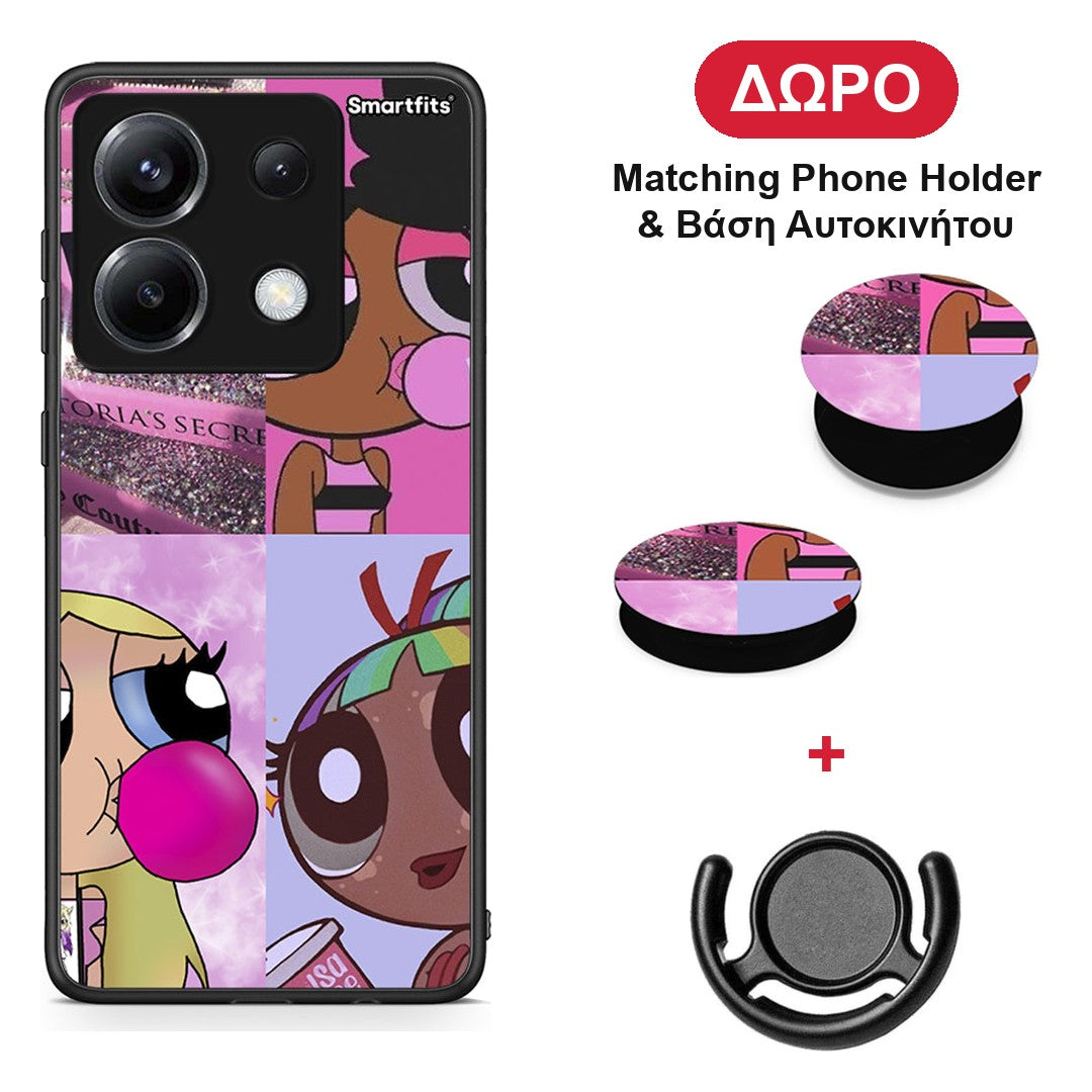 Bubble Girls - Xiaomi Poco X6 θήκη + Δώρο Phone Holder & Βάση Αυτοκινήτου