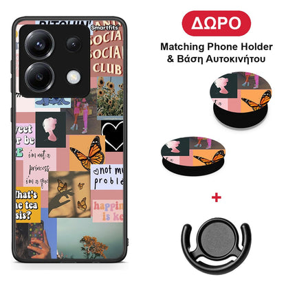 Collage Bitchin - Xiaomi Poco X6 θήκη + Δώρο Phone Holder & Βάση Αυτοκινήτου