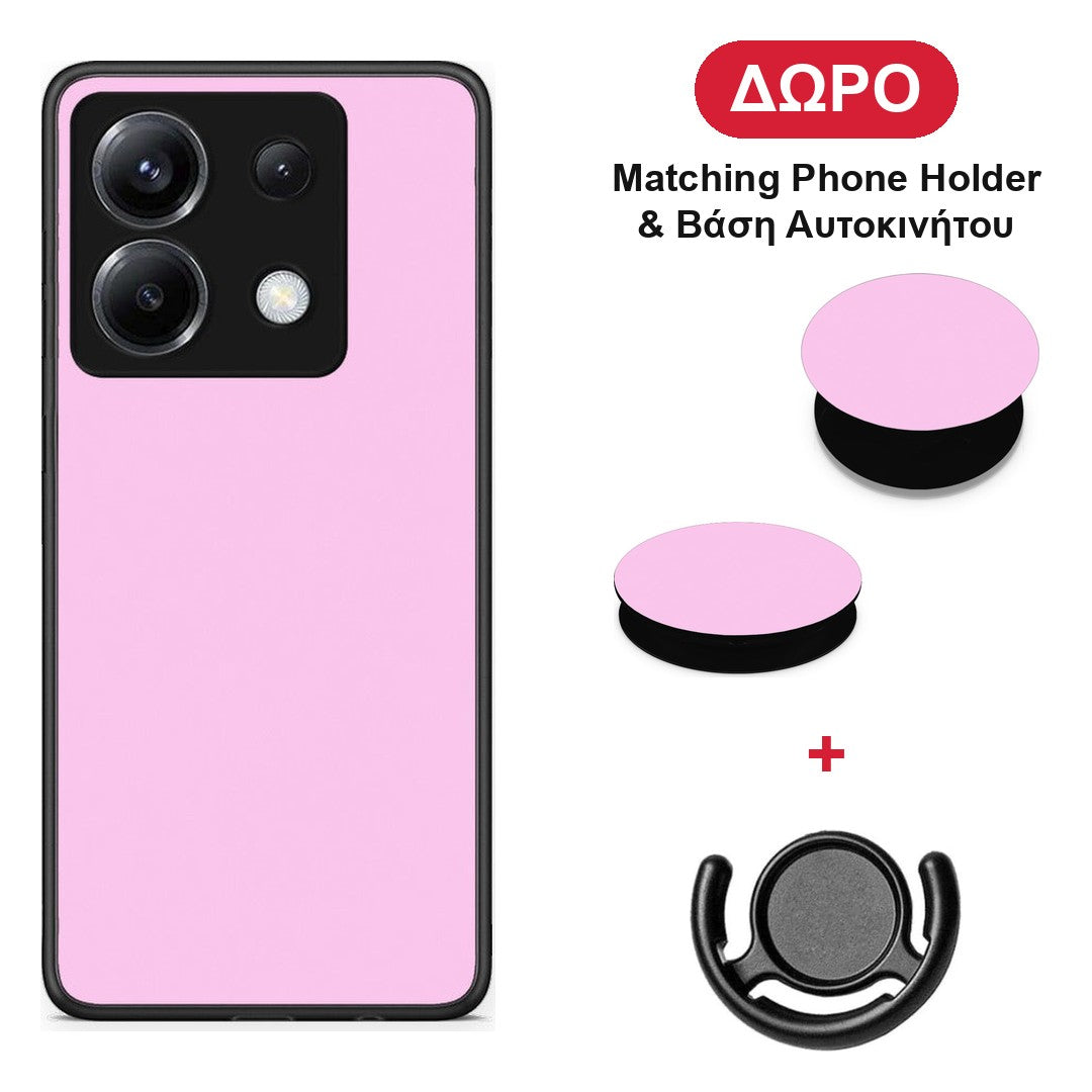 Cotton Candy Pink - Xiaomi Poco X6 θήκη + Δώρο Phone Holder & Βάση Αυτοκινήτου