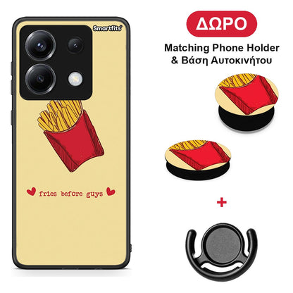 Fries Before Guys - Xiaomi Poco X6 θήκη + Δώρο Phone Holder & Βάση Αυτοκινήτου