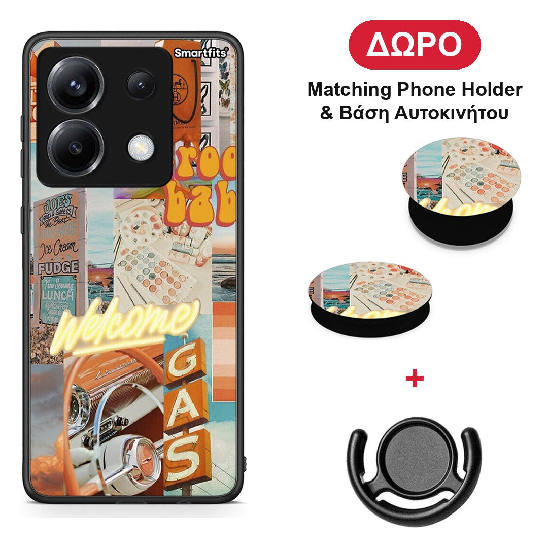 Groovy Babe - Xiaomi Poco X6 θήκη + Δώρο Phone Holder & Βάση Αυτοκινήτου