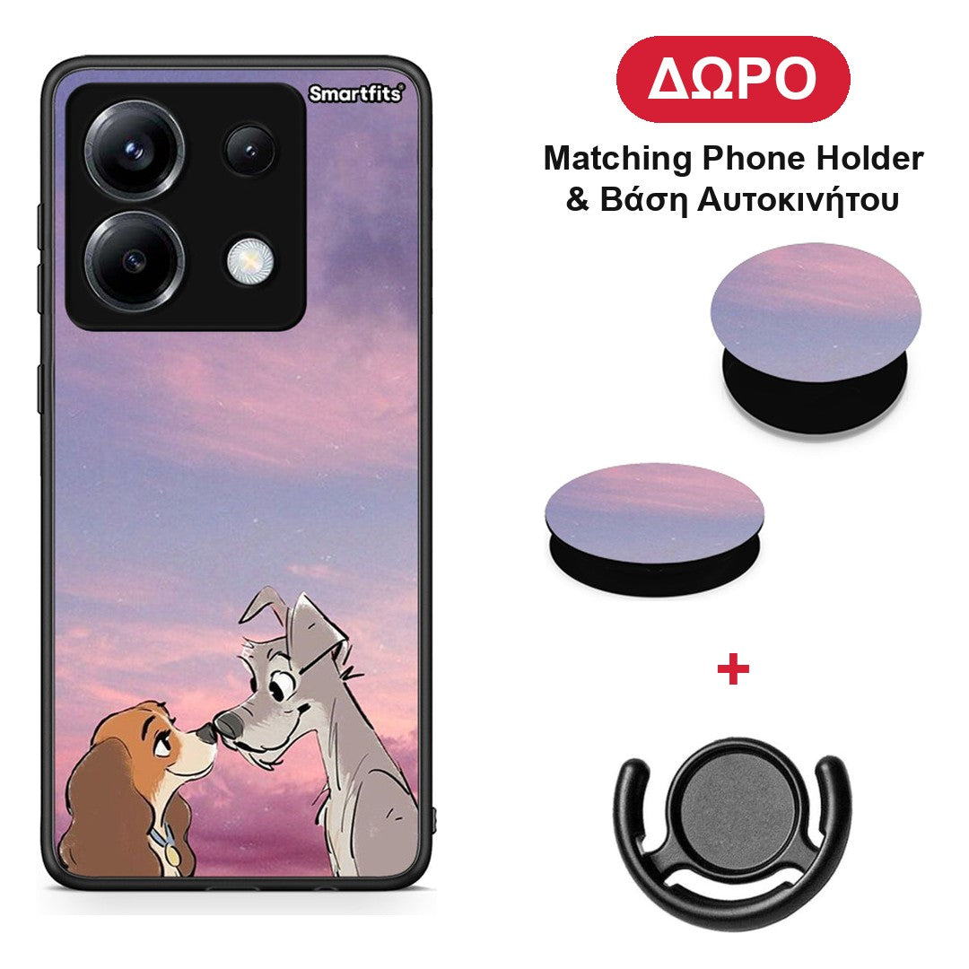 Lady And Tramp - Xiaomi Poco X6 θήκη + Δώρο Phone Holder & Βάση Αυτοκινήτου