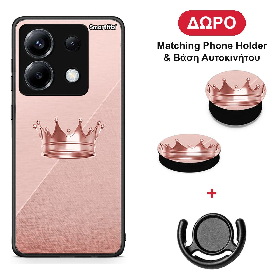 Minimal Crown - Xiaomi Poco X6 θήκη + Δώρο Phone Holder & Βάση Αυτοκινήτου
