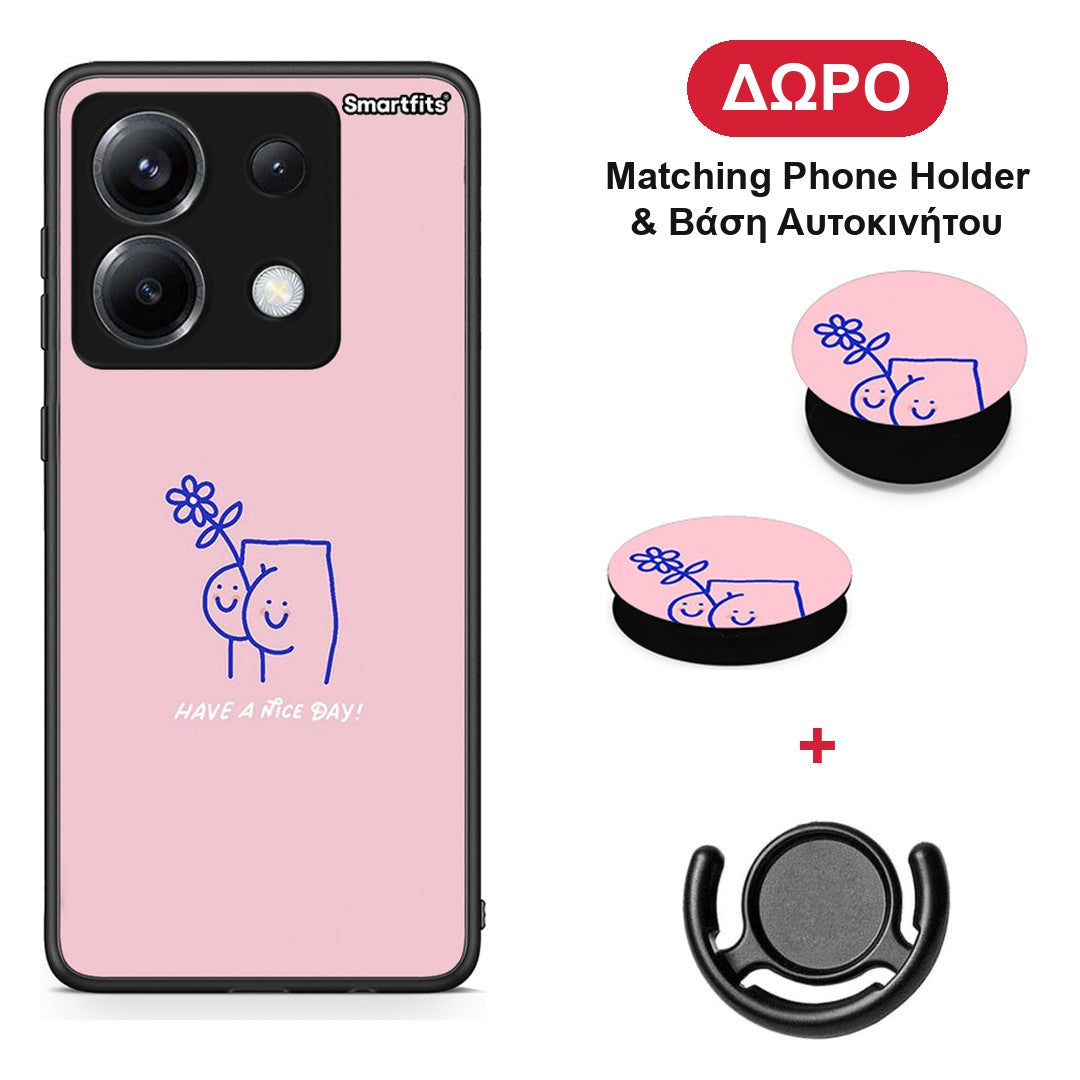 Nice Day - Xiaomi Poco X6 θήκη + Δώρο Phone Holder & Βάση Αυτοκινήτου