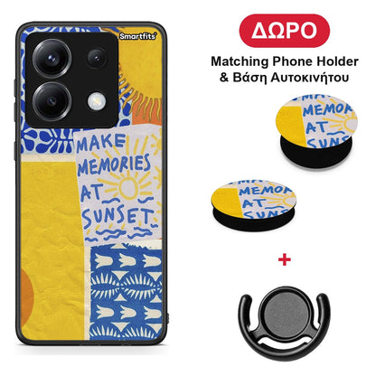 Sunset Memories - Xiaomi Poco X6 θήκη + Δώρο Phone Holder & Βάση Αυτοκινήτου