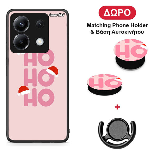 Xmas Ho Ho Ho - Xiaomi Poco X6 θήκη + Δώρο Phone Holder & Βάση Αυτοκινήτου