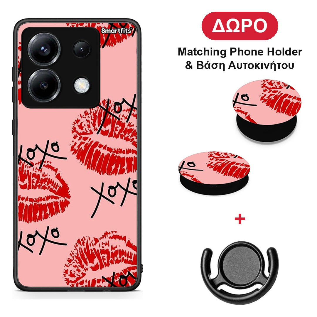 XOXO Lips - Xiaomi Poco X6 θήκη + Δώρο Phone Holder & Βάση Αυτοκινήτου
