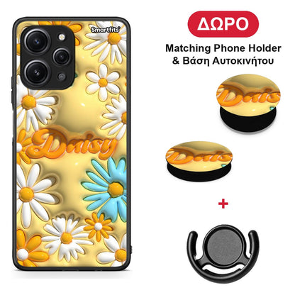 Bubble Daisies - Xiaomi Redmi 12 4G θήκη + Δώρο Phone Holder & Βάση Αυτοκινήτου